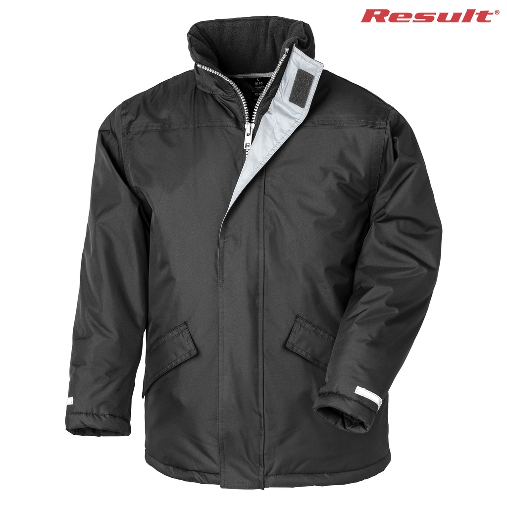 R207B Result Youth Core Winter Parker (Black, 11/12)
