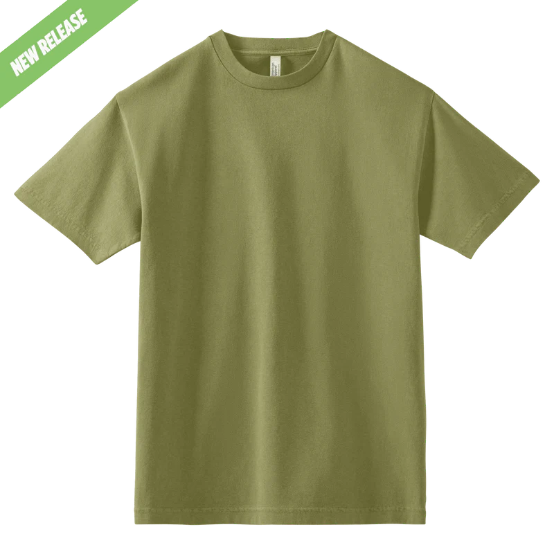 1301GD American Apparel Unisex Faded Heavyweight Cotton T (Faded Army, 2X)