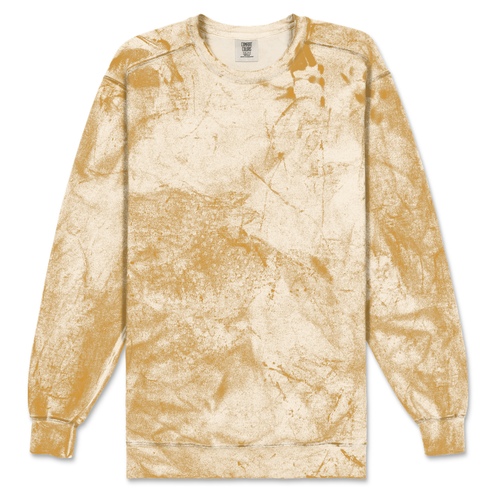 1545 Comfort Colors Adult Color Blast Crewneck Sweatshirt (Citrine, 2X)