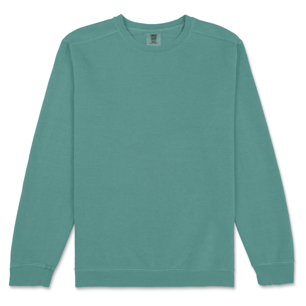1566 Comfort Colors Adult Crewneck Sweatshirt (Blue Spruce, 2X)