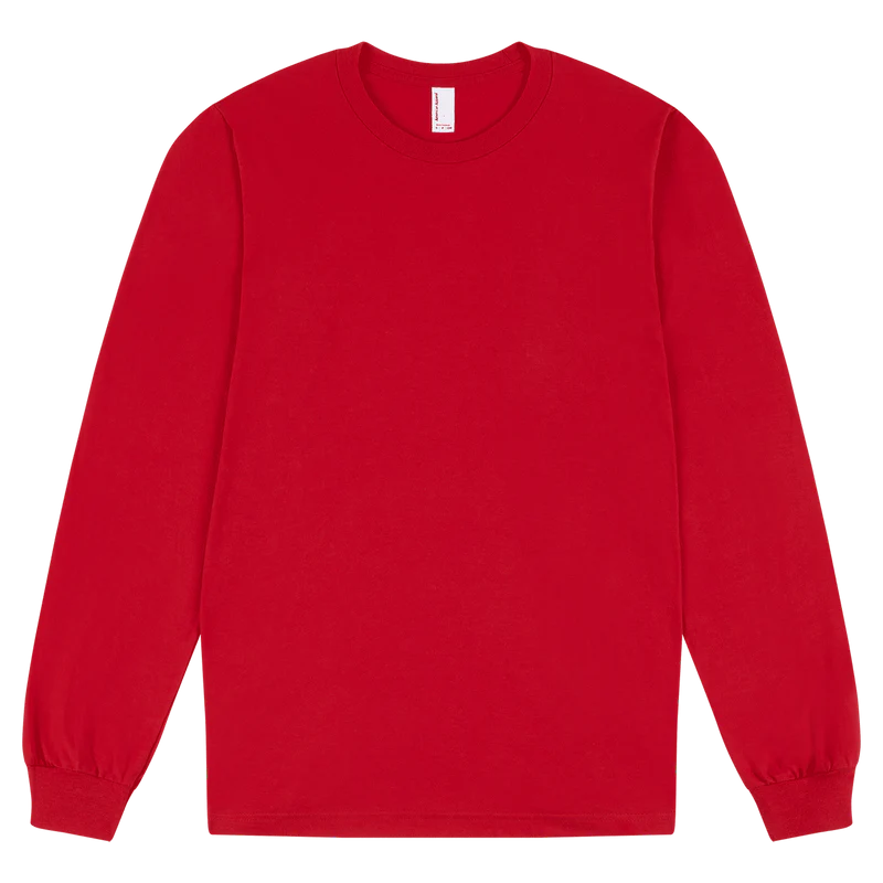 2007W American Apparel Cotton Long Sleeve Fine Jersey T-shirt