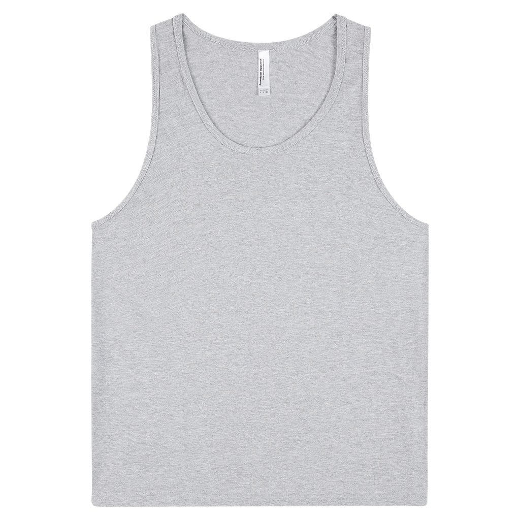 2408 American Apparel Unisex Fine Jersey Tank (Heather Grey, 2X)