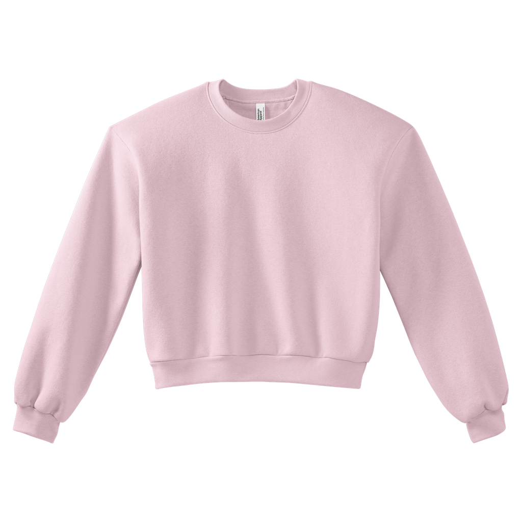RF494 American Apparel Reflex Fleece Women's Crewneck Sweatshirt (Blush, 2X)