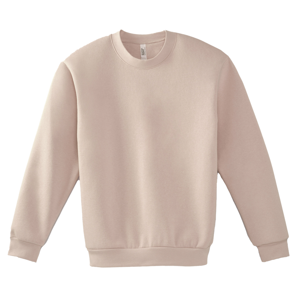 RF496 American Apparel Reflex Fleece Unisex Crewneck Sweatshirt (Blush, 2X)