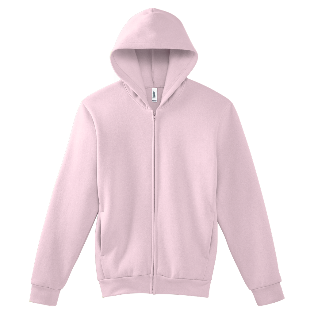 RF497 American Apparel Reflex Fleece Unisex Full Zip Hooded Sweat (Blush, 2X)