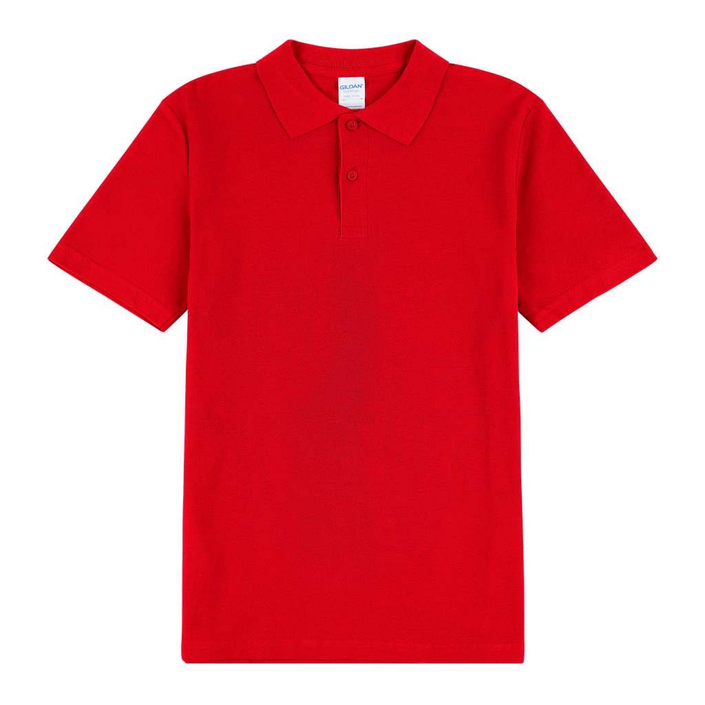 64800 Gildan Softstyle Adult Double Pique Polo (Red, 4XL)