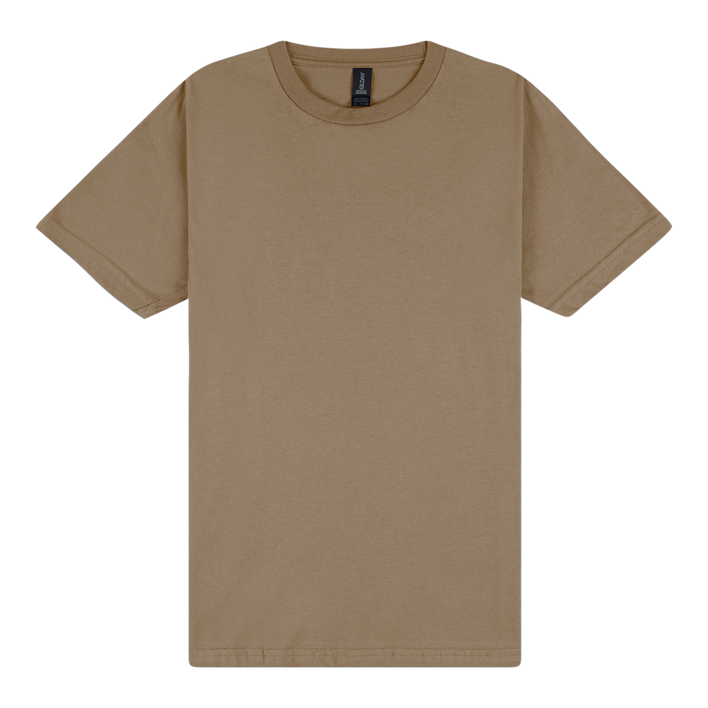 65000 Gildan Softstyle Adult Midweight  T-Shirt (Brown Savana, 5XL)