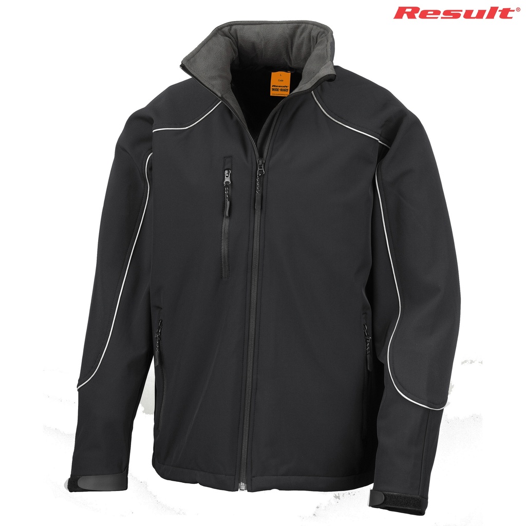 R118X Result Adult Ice Fell Hooded Softshell Jacket