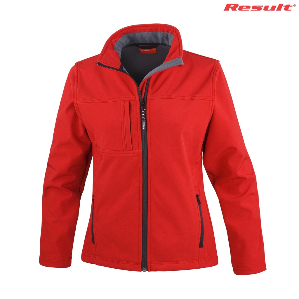 R121F Result Ladies Classic Softshell Jacket (Red, XS)