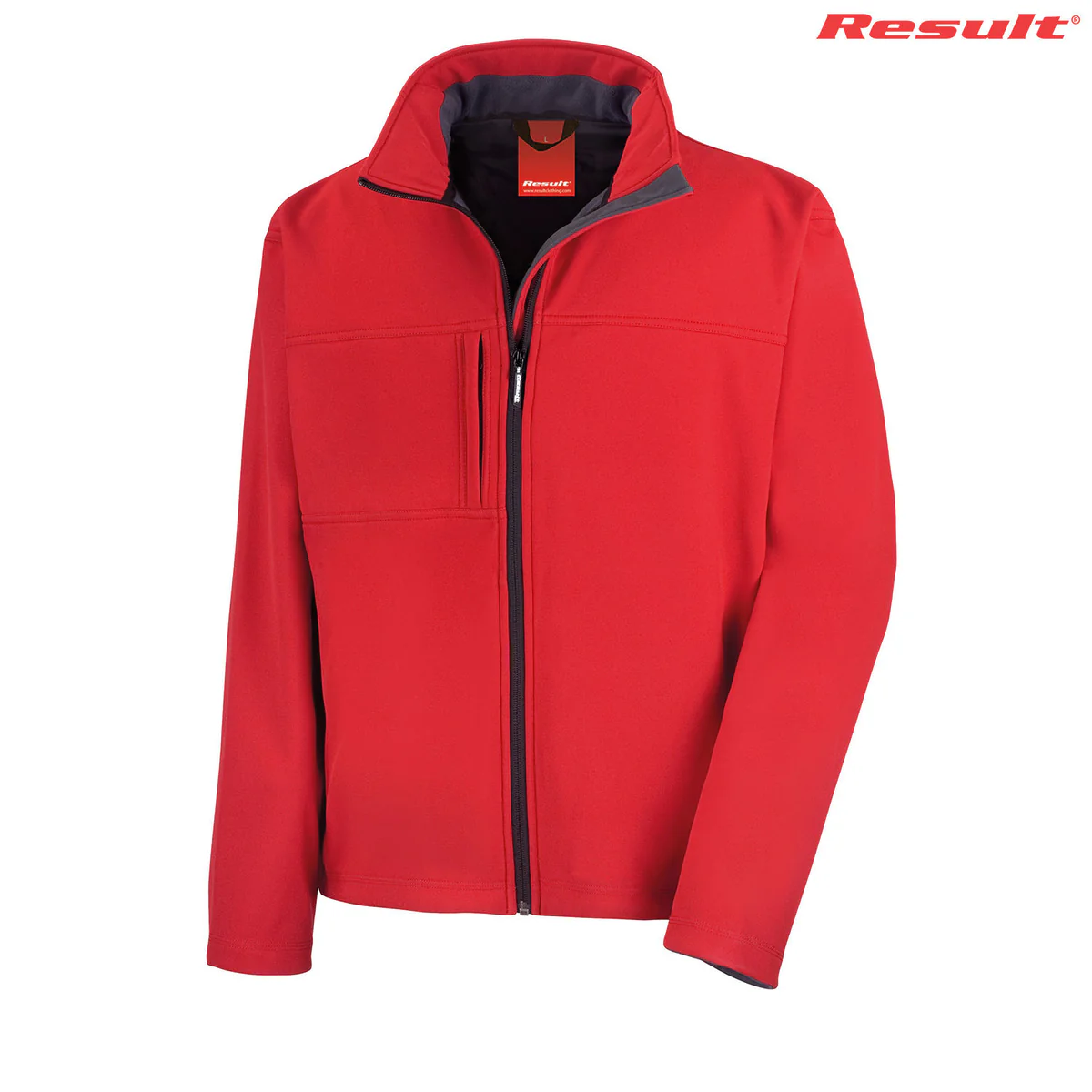 R121M Result Adults Classic Soft Shell  (Red, 5XL)