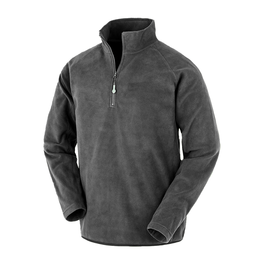R905X Result Recycled PET Adult Qtr.Zip Fleece Top (Grey, 5XL)