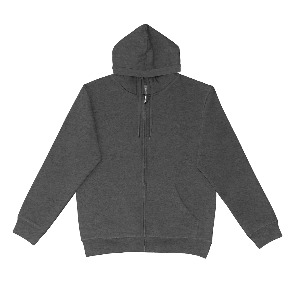 UCZH320 Urban Collab The Broad Zip Hoodie (Heather Dark Grey, 5XL)