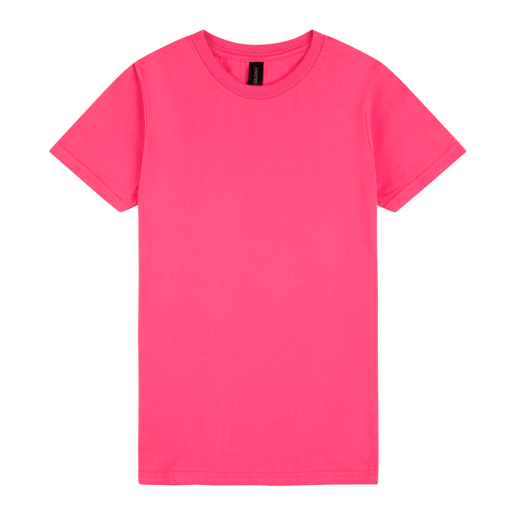 65000L Gildan Softstyle Ladies Midweight T-Shirt (Heliconia, L2XL)