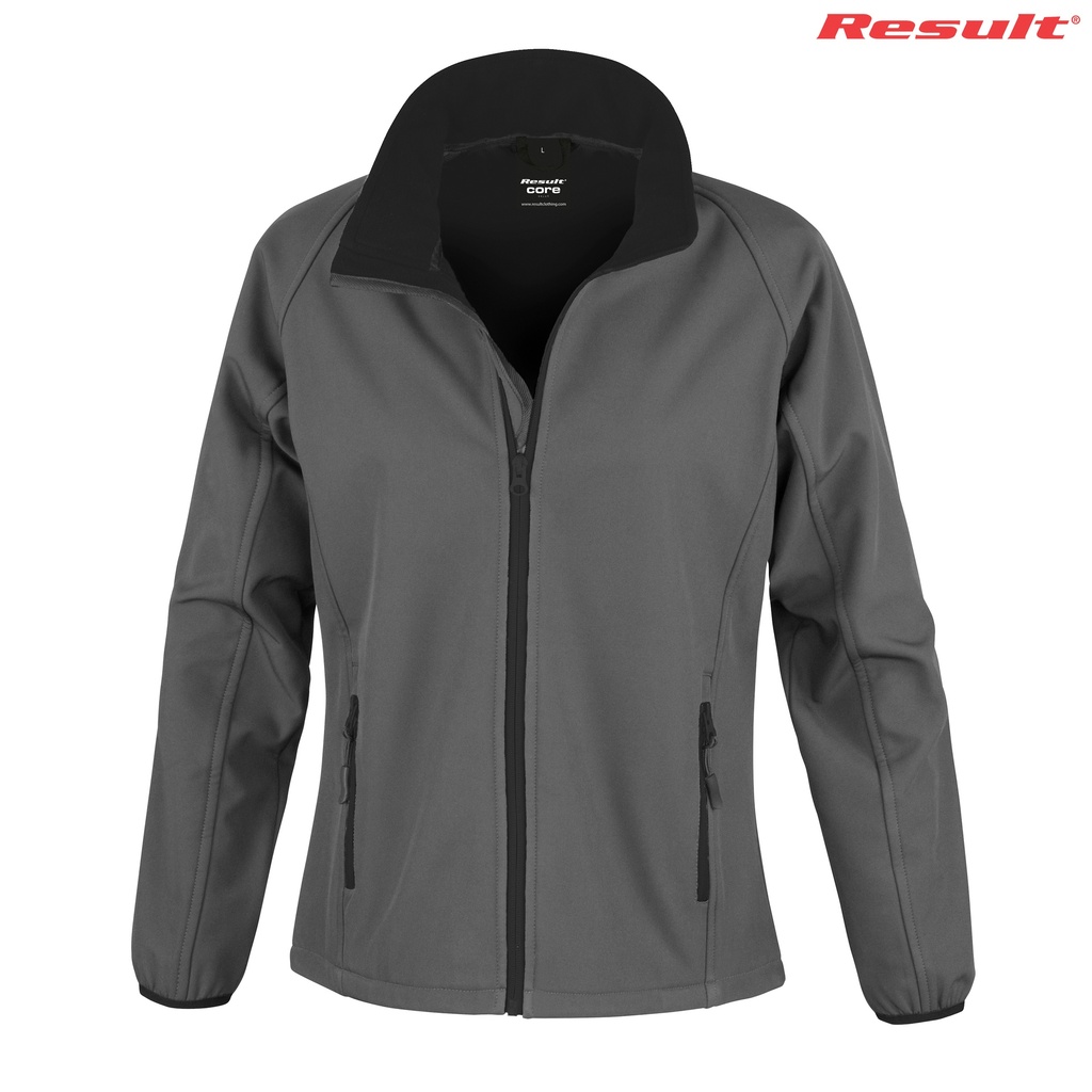 R231F Result Ladies’ Printable Softshell Jacket- Clearance  (Grey, LXS)