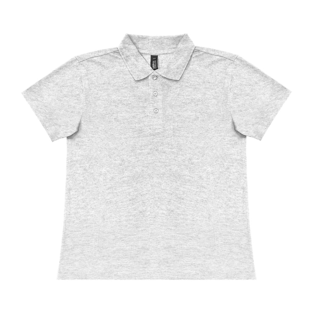 UCP220L Urban Collab Pique Ladies Polo (Heather Grey, LXS)