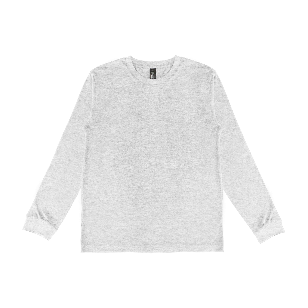 UCLT180Y Urban Collab The SET Youth Long Sleeve Tee (Heather Grey, Y10)